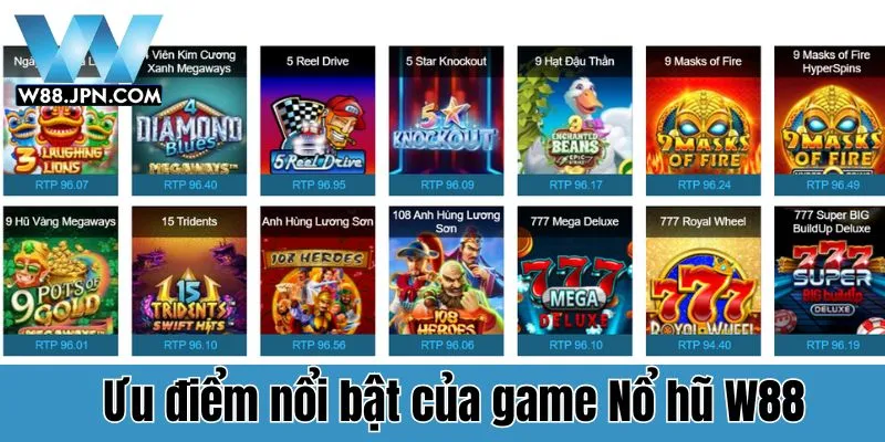 Tại sao Nổ hũ W88 được người chơi yêu thích?